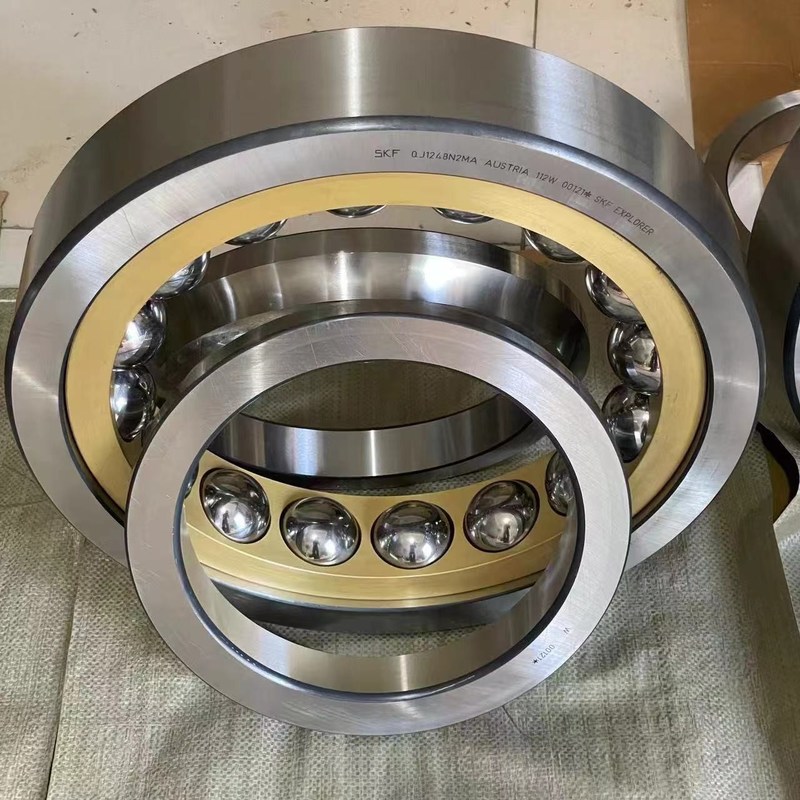 High strength Low noise SKF QJ 1248 N2MA Four-Point Contact Ball Bearings  With positioning groove Size220*400*78mm